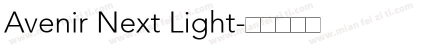 Avenir Next Light字体转换
